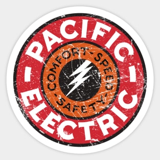 Distressed Pacific Electric Railway Sticker